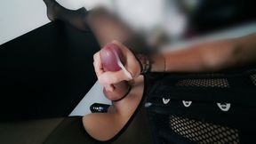 hand free cumshot with toy in my ass :D