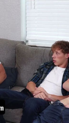 Damian Invites His Buddy Danny To Chill Out &amp; Fuck But His Dirty Stepdad Wants To Join In   Clip 1