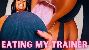 Vored my Personal Trainer ft Queen Ava - A same size vore scene featuring: mouth fetish, big belly, bloated belly, digestion, role-play, and belly fetish - 4 K MP4
