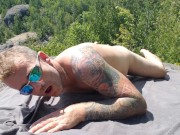 Outdoor trip high in the mountain