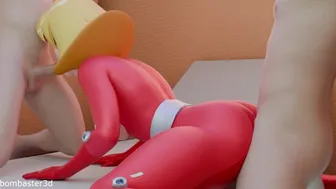 Clover from Totally Spies in 3D Blender Animation Part 2
