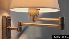 ”Horny babe Emily J rubs & fingers that bushy beaver”