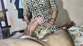 Indian hot wife Xshika Throbbing cum in mouth with husband&#039;s big dick