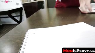 MomIsPervy.com - Brunette stepmom Dani Jensen blows dick before doggystyle fucking
