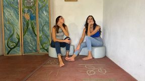 Gaia and Luna arrested for their feet