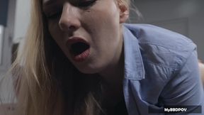hot office lesbian sex - kitana lure & lucy heart