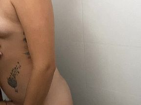 I spy on my stepsisters while they are in the shower