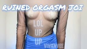 Jerk Off Instructions Ruined Orgasm Stroke for tits and get a surprise! femdom Princess VivienVee Teases and Taunts with tits and breasts until you can't take it anymore Ruined Orgasm, verbal humiliation, loser acceptance, virgin awards