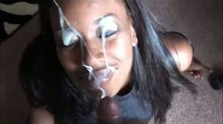The facial cumshot compilation with my beautiful black babe