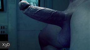 The Massive Cock of Thanos Destroys Black Widow's Anus