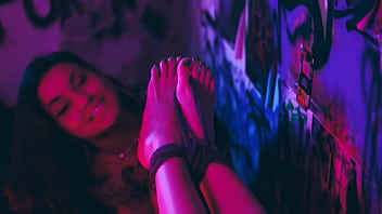 Girlfriend&#039_s Feet Tied To Suck And Tickle