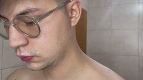 Close-up Shaving ASMR twinks