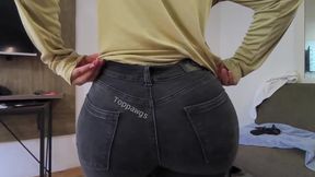 Big Butt PAWG Amazing in Jeans Then Doggystyle and Cowgirl