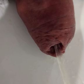 Slow masturbation and cum on my leg