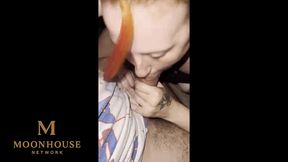 backseat hookup: confident pov with a feisty redhead