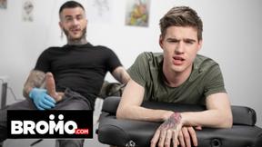 ”Intense Ass Fucking Pounding Between Tattooed Hunks”