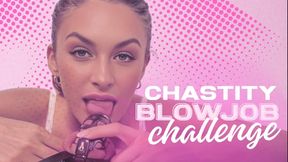 CHASTITY BLOWJOB CHALLENGE!