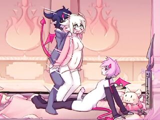 MAX THE ELF: ( ANIMATION ) _ FUTANARI HAWT GALS - ANGELS SITS ON MY ROD AND BOUNCES SO MUCH THAT MILK COMES WITHOUT HER BOOTY
