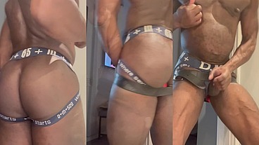 Black Muscle Butt BBC Toy and Edging Session