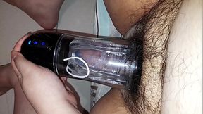 fat man huge load in condom 1