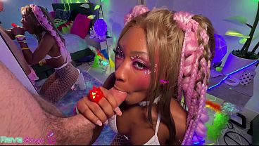 Lana Gee is a hot and skinny babe with a big cock-loving boyfriend.