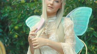 UNBELIEVABLE! Petite Blonde Bombshell SPONTANEOUSLY BURSTS INTO NUDE FRENZY!