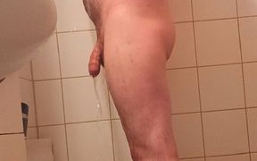 My uncut cock In the shower