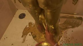 This is the 4th in the world metallic body painting series