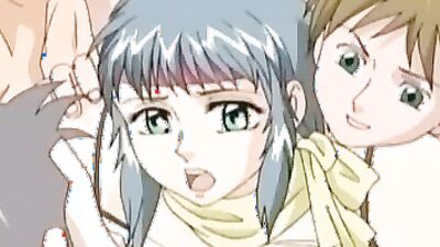 Watch this Japanese cartoon babe get her shaved pussy licked before getting 2 rods in a hot gangbang