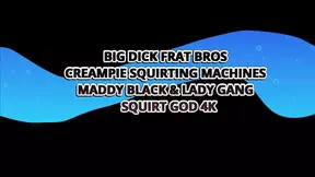 Gang of ladies double team and deepthroat Charlie's huge cock