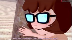 velma bikini fucked on the beach - pov - scooby doo - thanks