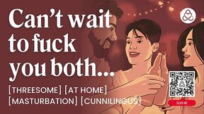 ASMR Audio Porn: Threesome FFM at Home with Pussy Licking, Dirty Talk &amp_ Risky Sex &ndash_ Erotic Audio Story