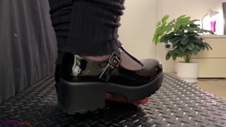 Painful CBT in Mary Jane Shoes - Bootjob, Shoejob, Ballbusting, CBT, Trample, Trampling, Crush