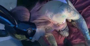 He punched the bunny tight ass, deepthroat and creampie