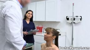Nurse Jasmine Wilde prepares babe Tommy King for a threesome with Dr Mike Mancini