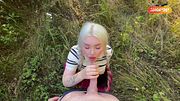BEAUTY WITH A BIG ASS PAID FOR THE TRIP WITH SEX! FUCKED IN THE FOREST AND IN THE CAR!