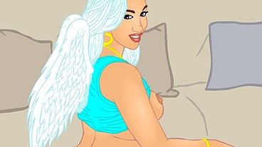 Angel Divine helps a lonely bbc breaking his sexual drought with her big pawg ass