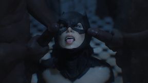 gamingarzia &amp; Youngiesed Intense double penetration in the batcave intense hard sex with batgirl sweet intense pleasure buttocks