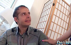 Hot Wife Alexis Crystal Wraps Her Mouth Around a Stranger's BBC