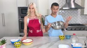Kay Lovely gets eaten out and screwed in the kitchen
