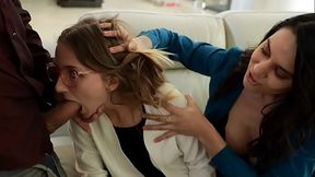 step Daughter Offers Her Teen Body to Her New Daddy - Macy Meadows, Alexis Zara