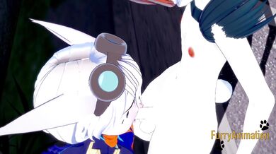 Ratchet & Clank Pokemon Hentai - Lombax Rift having sex with Cinderace