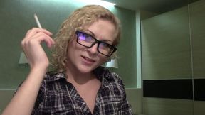 Attika Curly Haired Blonde & Tongue Piercing Webcam Chat SFW