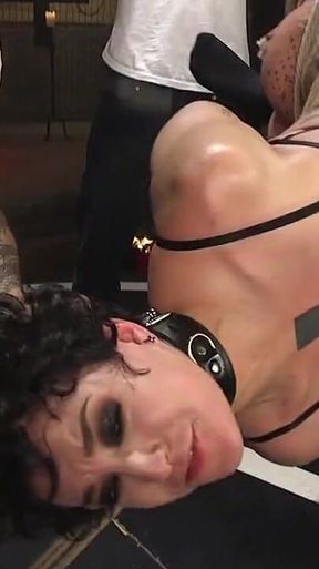 Screamer: Double Fucked Gangbang in Bondage and Full Suspension