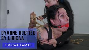 Dyanne gets hogtied by Liricaa