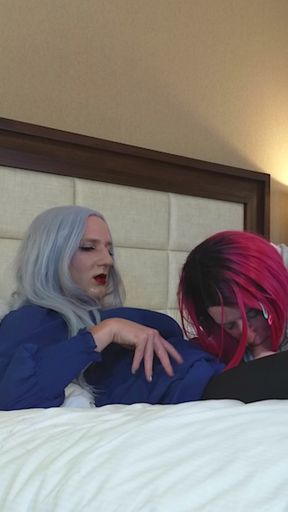Gorgeous Femboy Goddess Gets Blowjob From Trans Kelsey Masters - Compilation 2