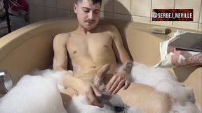 Bathing and draining my big balls