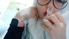 chantal and her new aerosol therapy