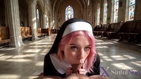 the nun absolves sins with the priest s big cock[ai]