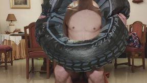 Blowing up and S2P my Inflatable pool tire